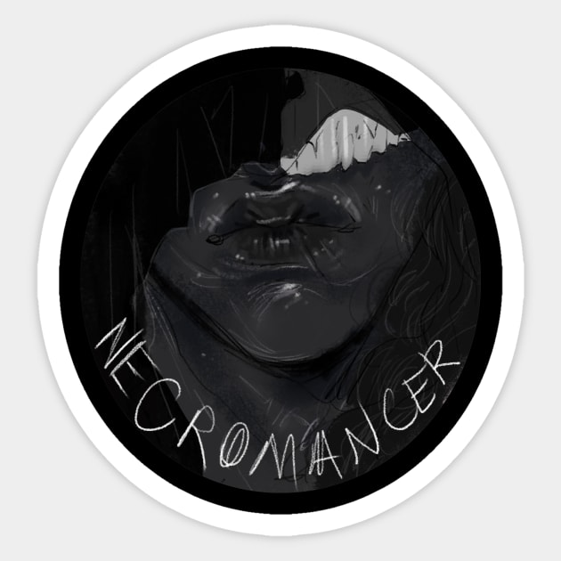 Necromancer Sticker by Krovav